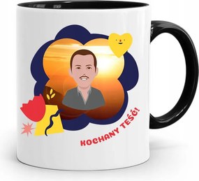 Fekete Bögre Apósnak Szeretett Após! Ajándék fényképes nyomattal