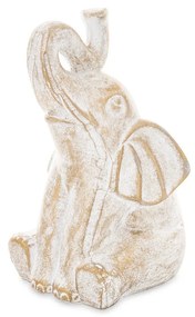 Dekorfigura Elephant Kerámia Bézs 18,5x9,5x12cm