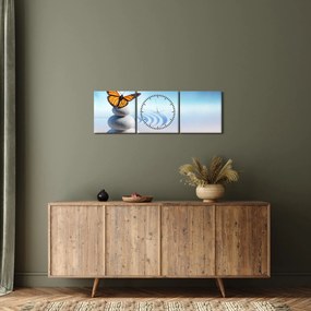 Kép - Zen kert (órával) (90x30 cm)