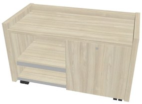 Verno mobil konténer 100 x 50 cm, jobb, akác
