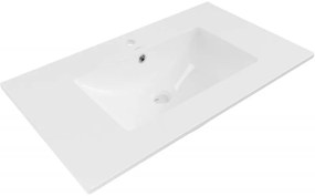 Mexen Atena részben munkalapba épített mosdó 80 x 46 cm, Fehér - 25018000