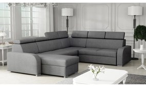 Sarokkanapé U Lyseri 2rR2pLC (sötétszürke) (tárolóhellyel). 1104924