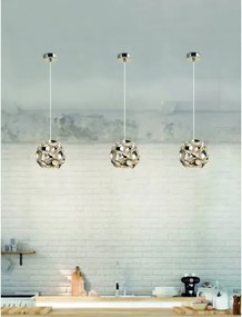 Open Design OR80179 - CARERA kábeles függeszték 1xG9/7W/230V átmérő 15 cm, fényes króm