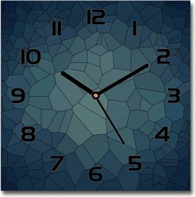 Négyzet alakú üveg falióra Absztrakt háttér 30x30 cm