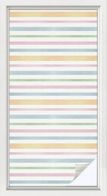 Öntapadós Ablakfólia Adatvédelem Pasztell csíkok 50x100