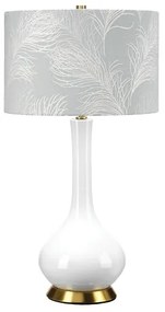 Elstead MILO-AB-TL-FDEB - Asztali lámpa MILO 1xE27/60W/230V szürke