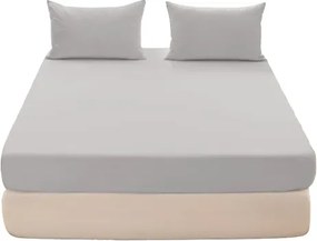 Pamut lepedő 180x200 gumis Szürke Jersey Több színben