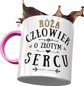 Rózsaszín Bögre Rózsa Feleség Barátnő Ajándék Nyomtatott Fotóval