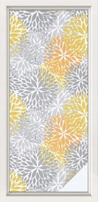 Ablakfólia Öntapadós Adatvédelem Színes virágok 50x116 cm