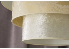 Duolla - Csillár zsinóron LUNETA 1xE27/40W/230V átm. 45 cm krémes