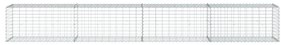 horganyzott vas gabion kosár fedéllel 400 x 50 x 50 cm