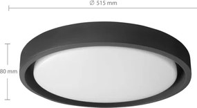Brilagi -LED dimmelhető lámpatest MATTEO LED/60W/230V 3000-6500K Ø 51,5 cm fekete+távirányító