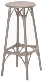 Barová židle A.I. STOOL LIGHT, v. 75 cm, více barev - Kartell Szín: šedá