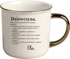 Bögre Fehér Arany Rant Ajándék Vicces Nőnap Lány