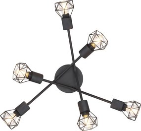 Spot Lámpák Fekete XARA I GLOBO-54802S-6
