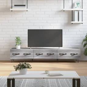 Szürke sonoma színű műfa TV-szekrény 150x36x50 cm