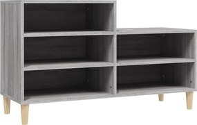 vidaXL szürke sonoma színű szerelt fa cipősszekrény 102x36x60 cm