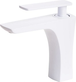 Fürdőszobai csaptelep fehér téglalap alakú csaptelep fehér matt 13x13 sárgaréz