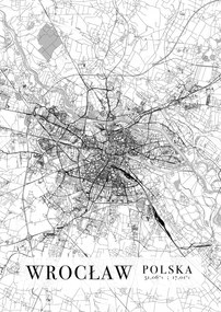 Boroszló várostérkép poszter A2 42x59,4 cm