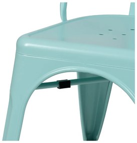 Türkiz fém étkezőszék szett 2 db-os – Ixia