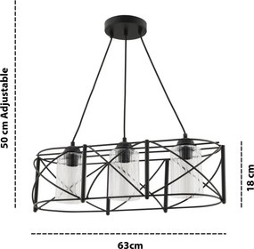 Dratrio Glass - Black, Transparent