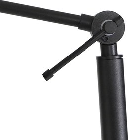 Állólámpa fekete világosbarna árnyékolóval 50 cm állítható - Editor