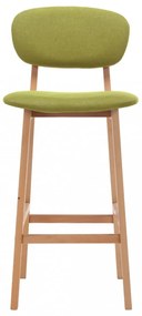 vidaXL 2 db zöld szövet bárszék