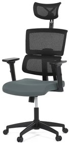 Szürke hálós irodai szék hintamechanikával. KA-B1025 GREY