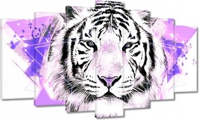 Vászonkép 140x80 Tigris lila