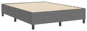 Boxspring Ágy Világosszürke 140x200 cm Corduroy Anyag