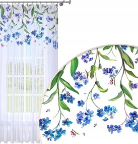 Függöny Készre Varrva 140x240 Voile Színes Mintás Akasztóval 153