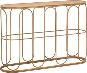 Natúr színű rattan konzolasztal 32x110 cm Samui – Mauro Ferretti