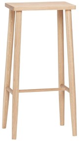 Natúr színű tölgyfa bárszék (ülésmagasság 72 cm) Folk – Hübsch