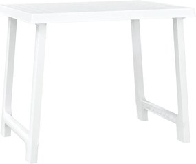 vidaXL fehér fa hatású PP kempingasztal 79x56x64 cm