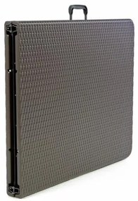 Összecsukható kerti asztal rattan design180 x 75 cm barna