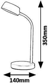 Rabalux 6780 - LED Asztali lámpa BERRY LED/4,5W/230V