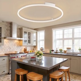 Brilagi - PORTOFINO LED dimmelhető lámpatest LED/85W/230V Ø 120 cm fehér + távirányító