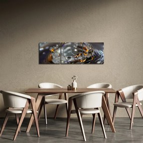 Vízcseppekből készült karkötő képe (órával) (90x30 cm)