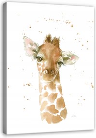 Kép Lány Gyermekszobába Állatok Zsiráf 100x70