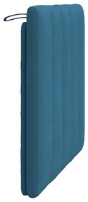 kék bársony fejtámla párna 80 cm