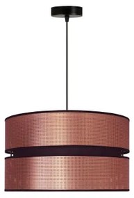 Duolla - Csillár zsinóron COPPER SHINY 1xE27/15W/230V átm. 40 cm réz/fekete