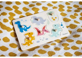 Fa formabeillesztős puzzle (részek száma 6) Dinosaurs – Kindsgut