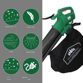 Gardebruk® Elektromos levélporszívó 3 az 1-ben