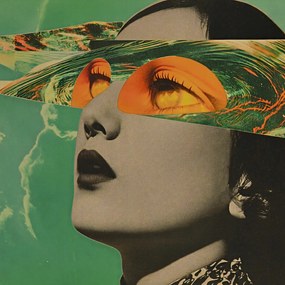 Poszter 80x80cm Kivágott szemek tekintete