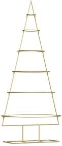 Fém karácsonyfa állvánnyal Arany 150 cm Porszórt Acél
