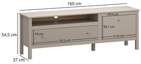 TV szekrény Karankas (taupe) . 1116951
