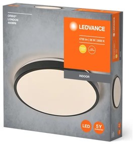 Ledvance - LED Mennyezeti lámpa ORBIS LONDON LED/36W/230V fekete