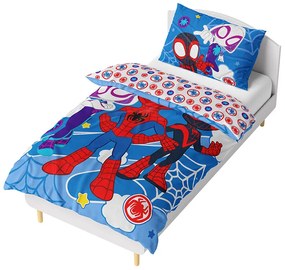 Carbotex Spidey, Az elképesztő barátok mikroplüss ágyneműhuzat , 140 x 200 cm, 70 x 90 cm