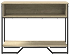 sonoma tölgy színű szerelt fa dohányzóasztal 100x35x74,5 cm