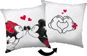 Disney Minnie, Mickey Love párna, díszpárna 40x40 cm
